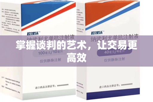 中山掌握谈判的艺术，让交易更高效