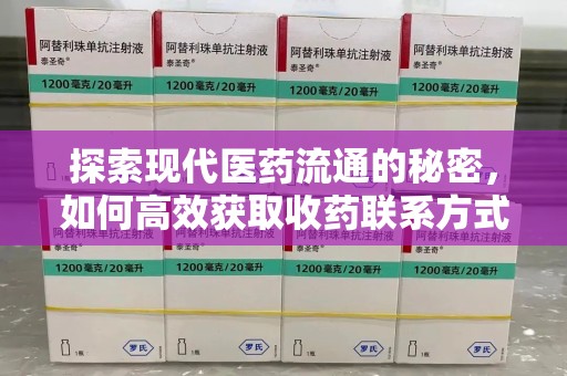 中山探索现代医药流通的秘密，如何高效获取收药联系方式并优化资源利用